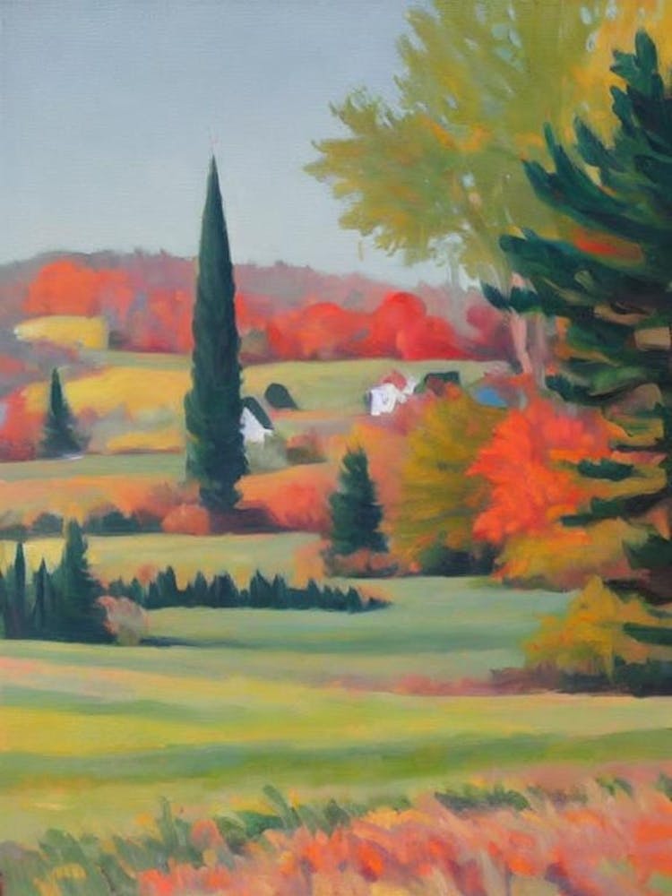 Concolor Fir Tree Watercolour 1