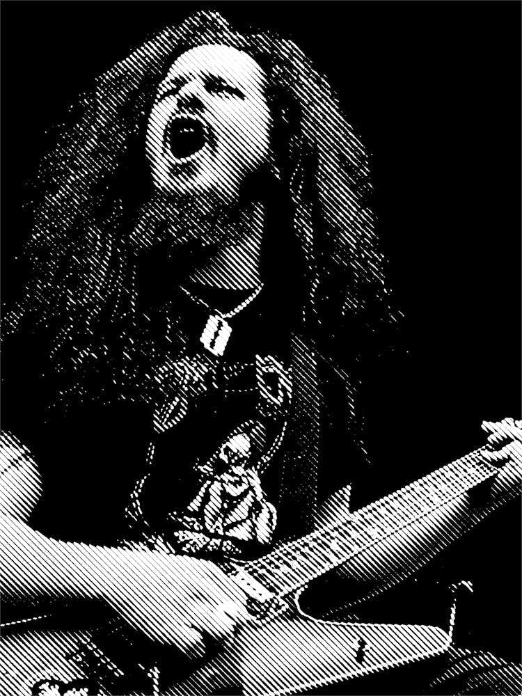 Dimebag Darrell line Art 3