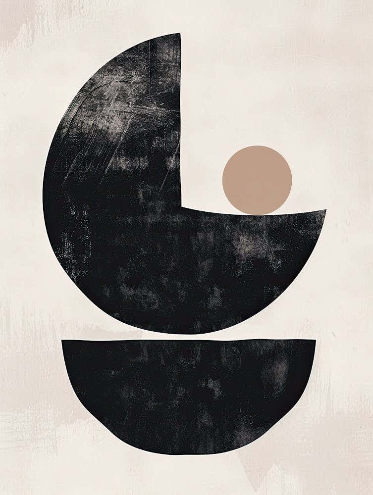 Fractured Silhouettes Bauhaus Minimalist