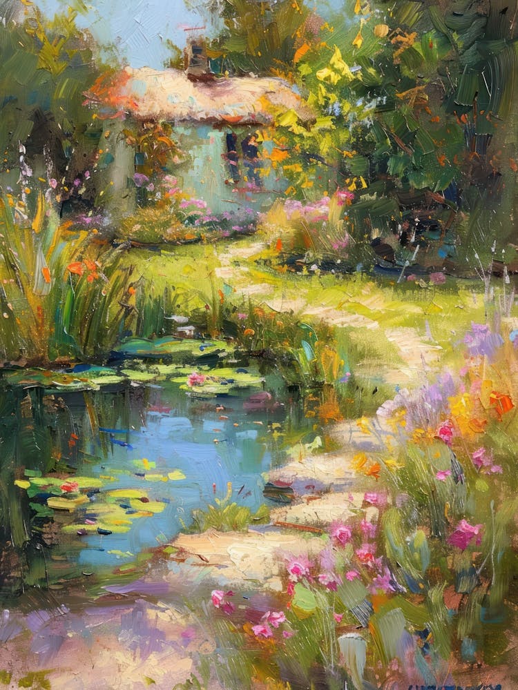 Floral Garden Fairy Pond 6