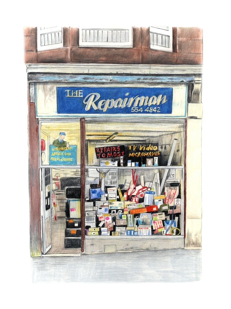 The Repairman Shop Front