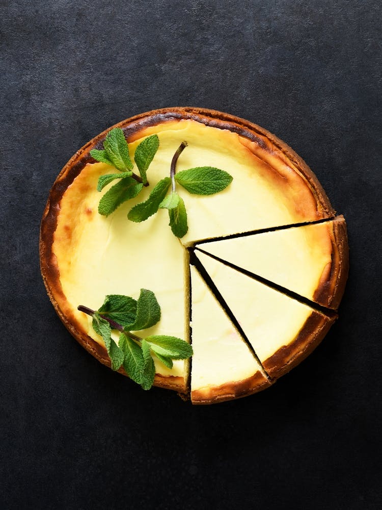 Vanilla cheesecake — Food kitchen poster/blackboard, photo art