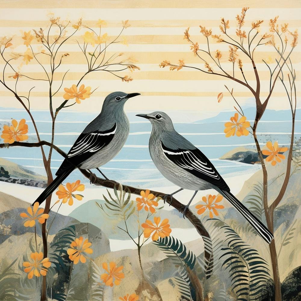 Bird In Nature Mockingbird 1