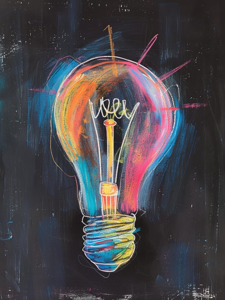 Light Bulb Canvas Art