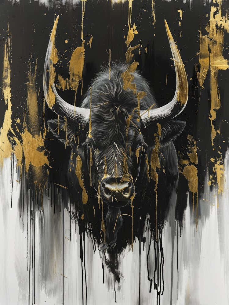 Bull Canvas Print 6