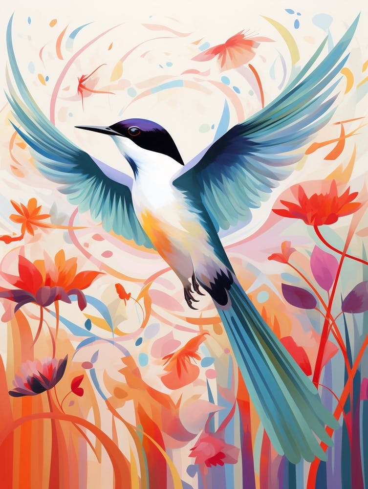 Bird Painting Collage Common Tern 2