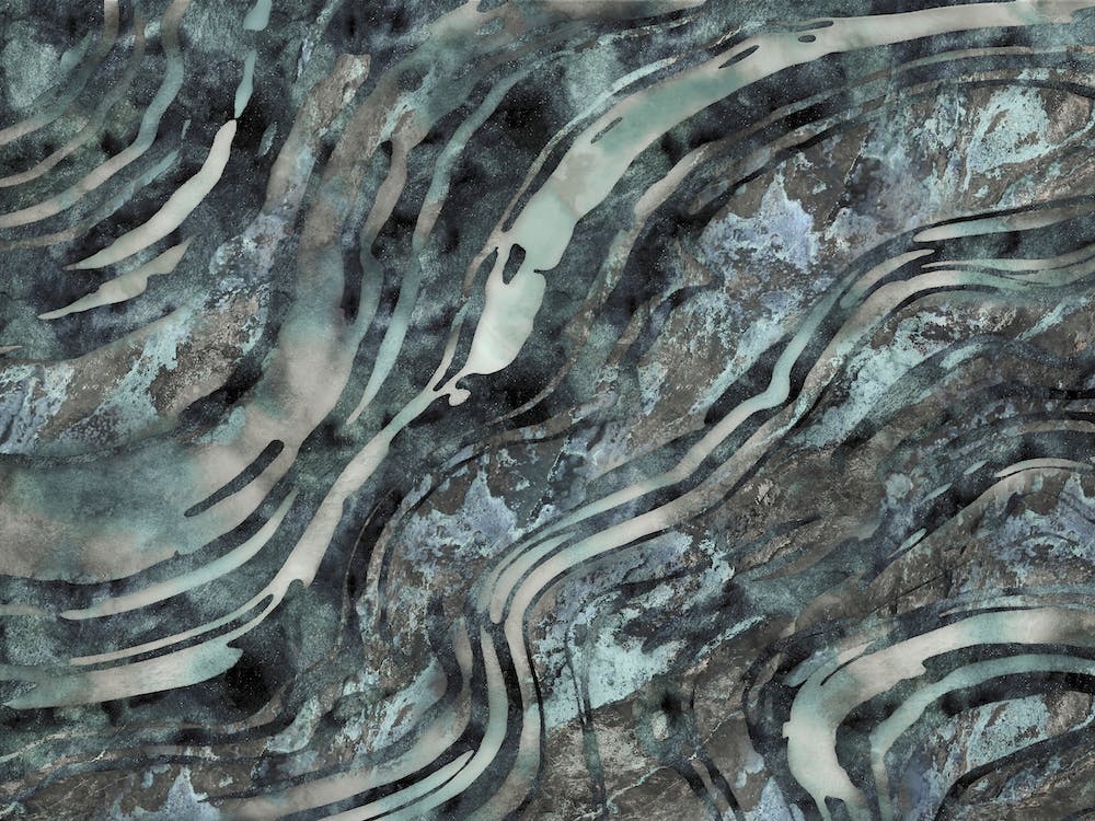 Marbled Gemstone Teal