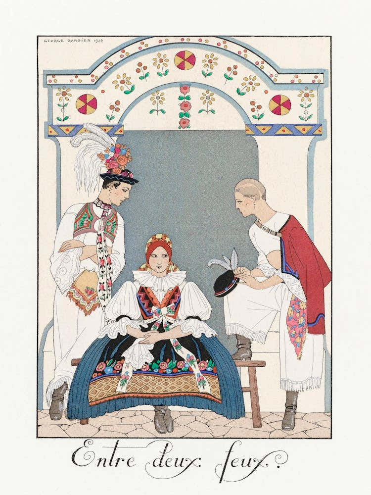 Entre Deux Feux (1923), George Barbier