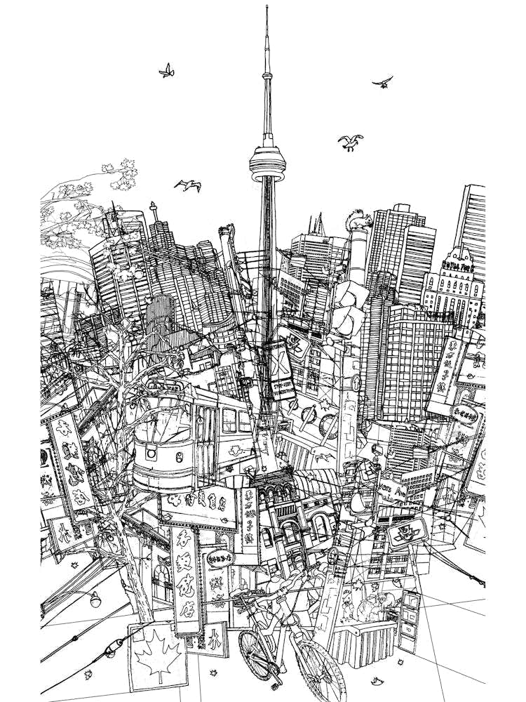Toronto! (Black and white)