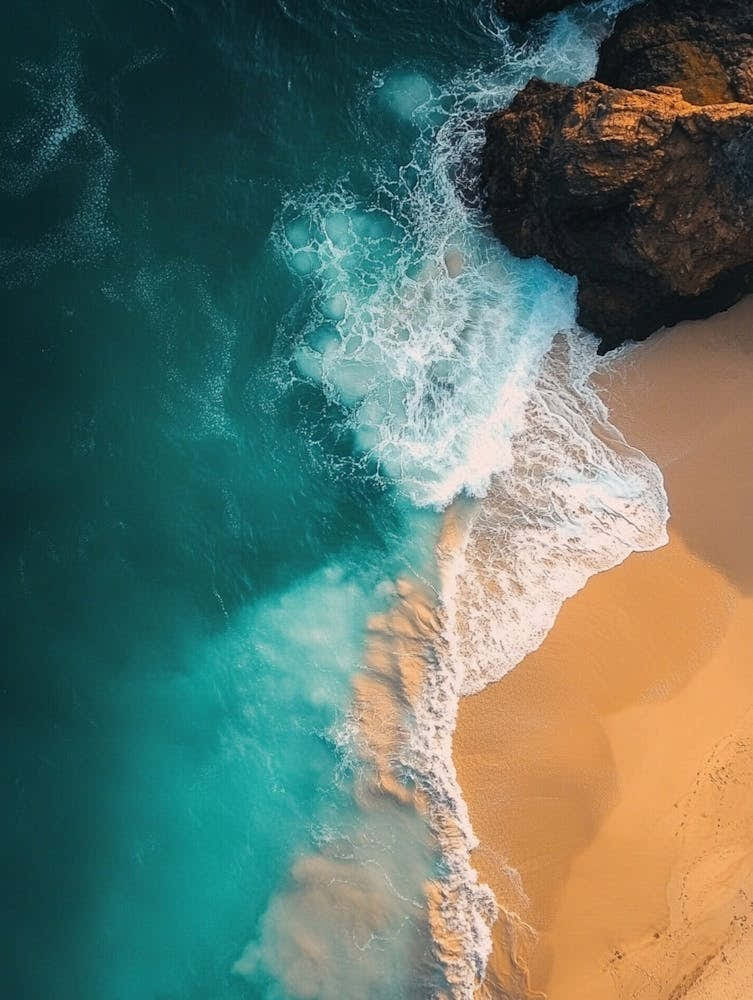 Aerial View Of A Beach 24