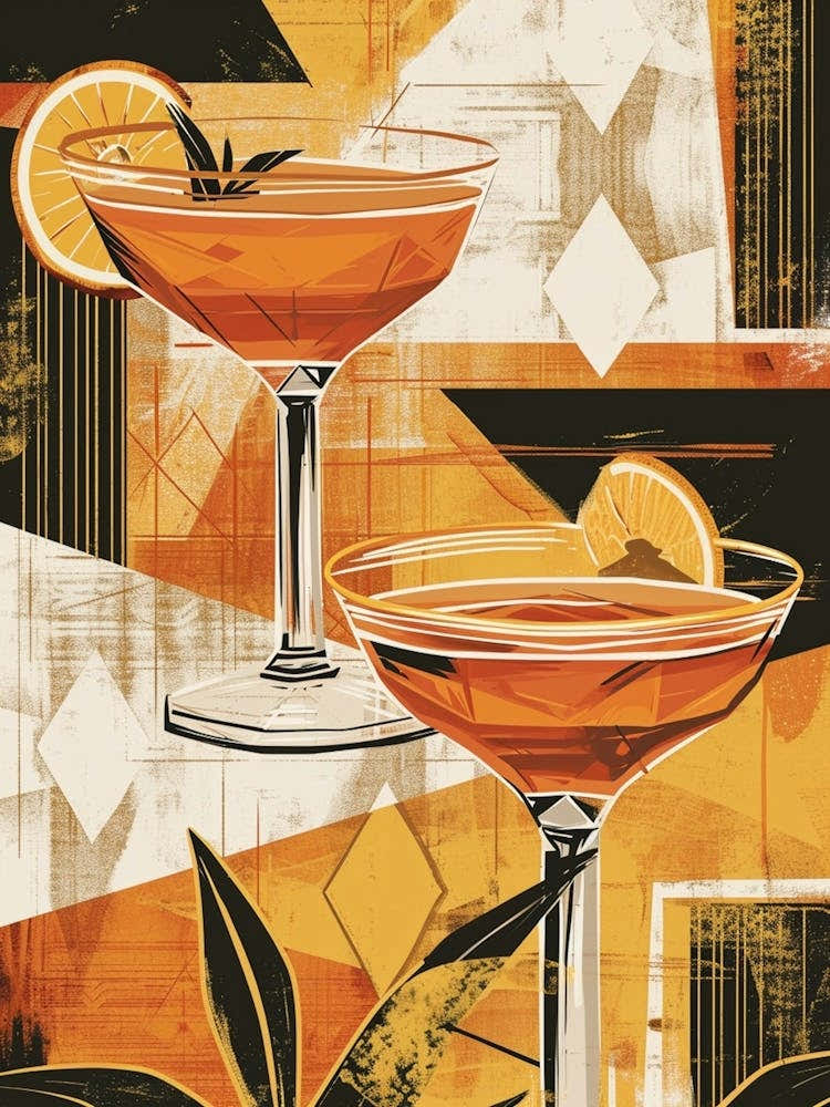 Manhattan Art Deco Inspired Cocktail 2