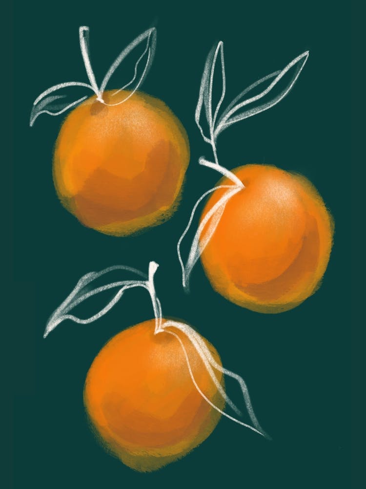 Oranges Kitchen Set Green And Orange