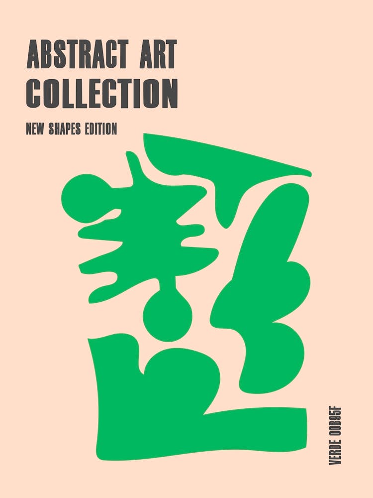 Abstract New Shapes Verde