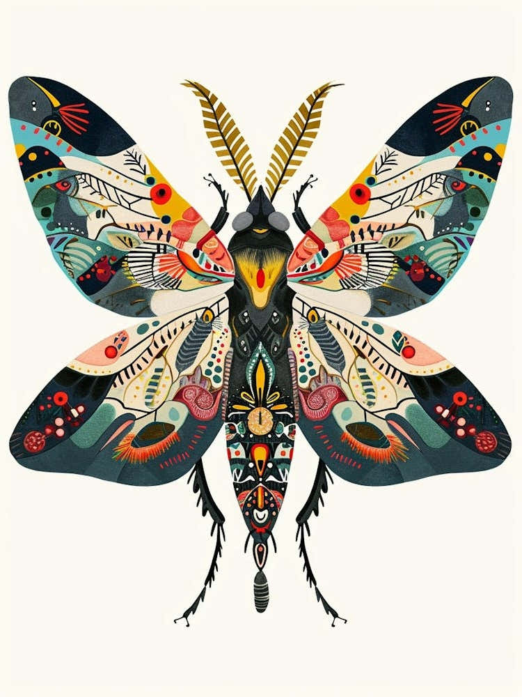Colourful Insect Illustration Firefly 5