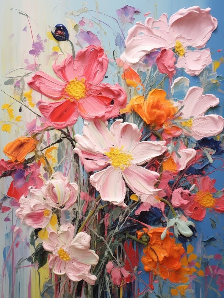 Abstract Flower Painting Anemone 2