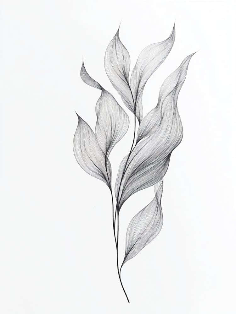 Drawing Of A Leaf 2