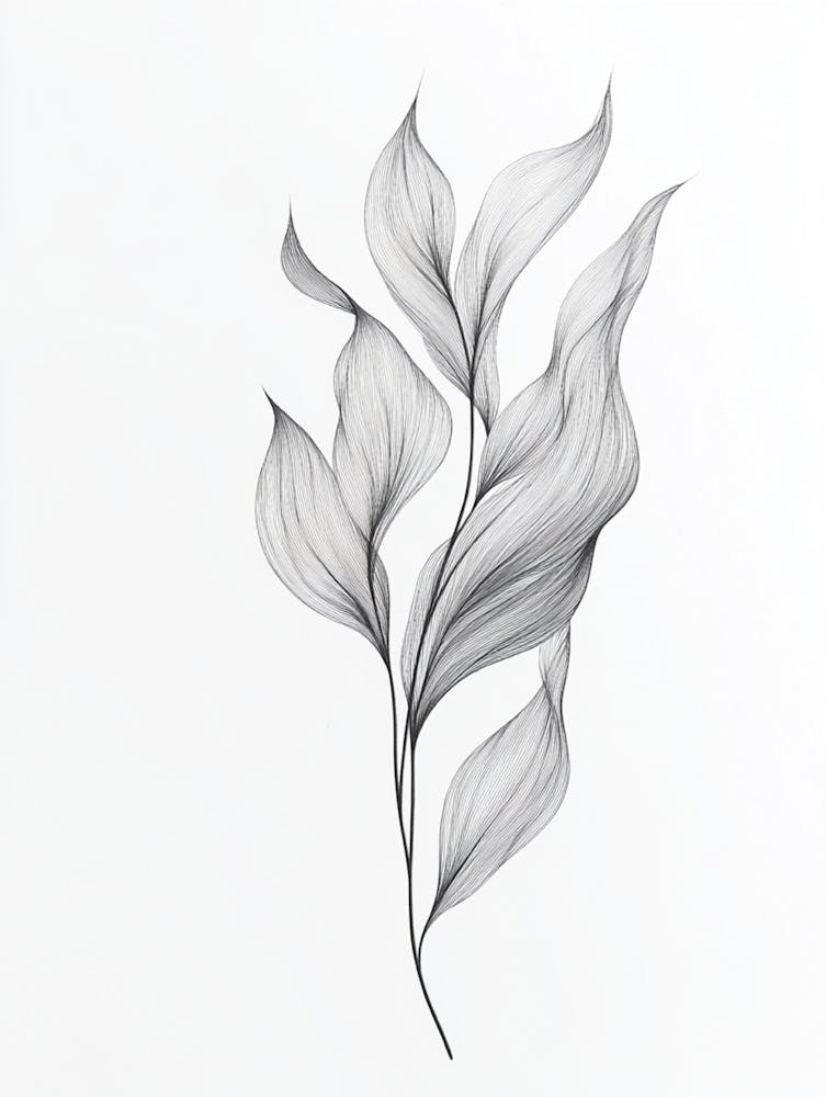 Drawing Of A Leaf 2