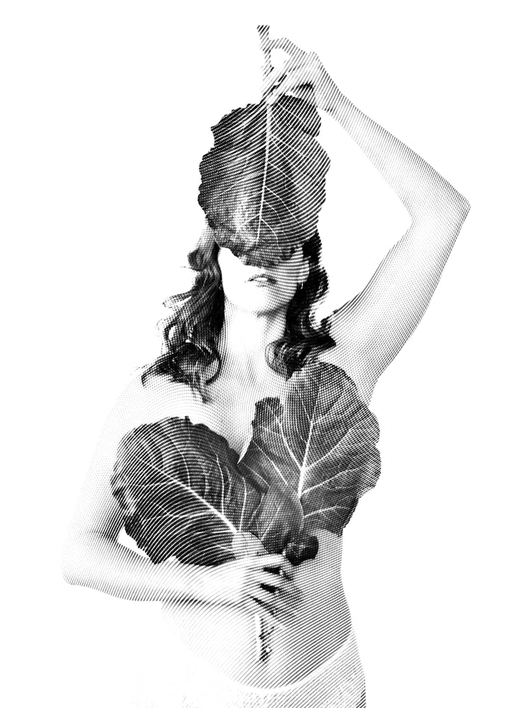 Artistic Body Art Boudoir Black and White Boho Minimalist