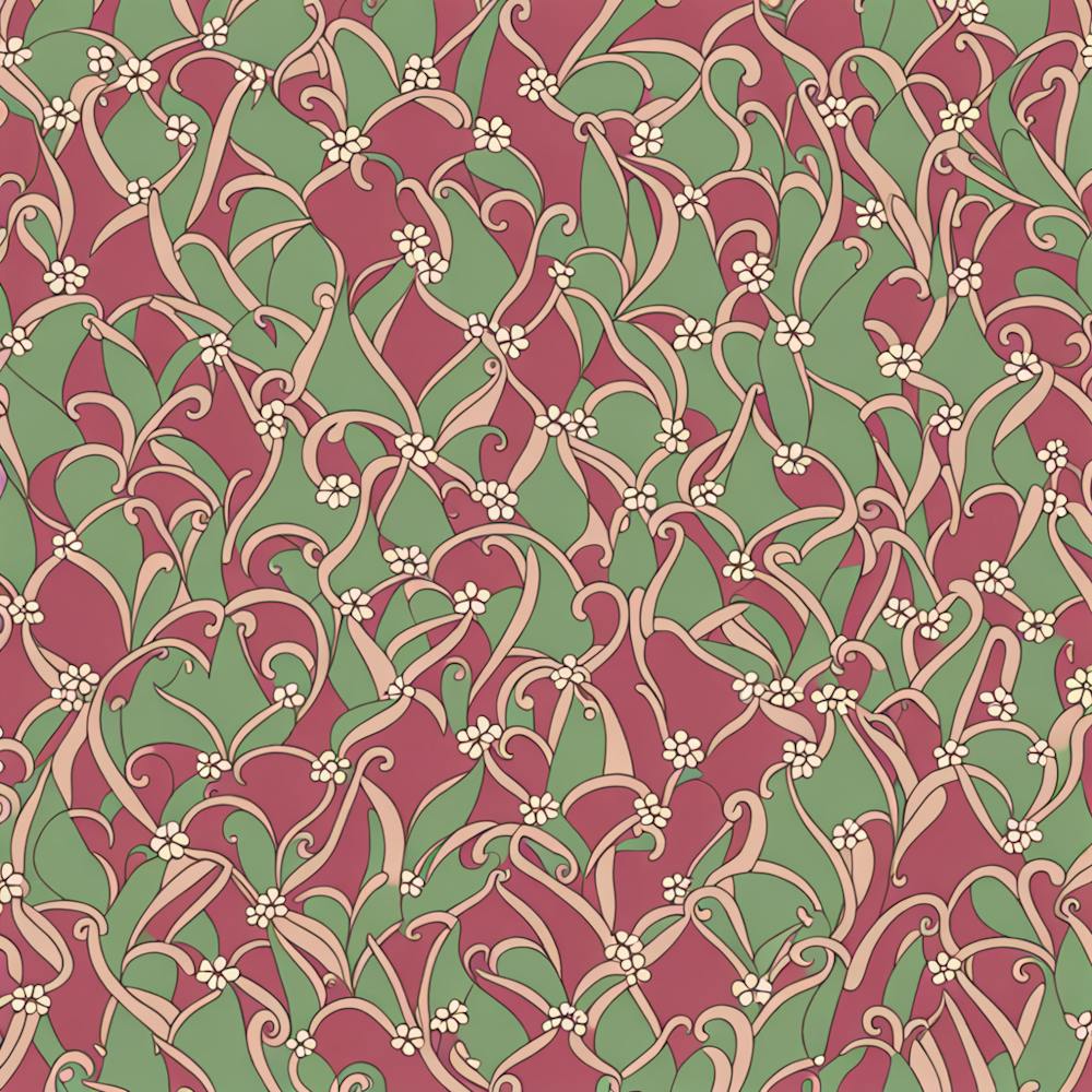 Lily Of The Valley, A Seamless Pattern, Flat Art, 175