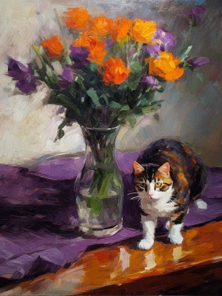Crocus With A Cat 3