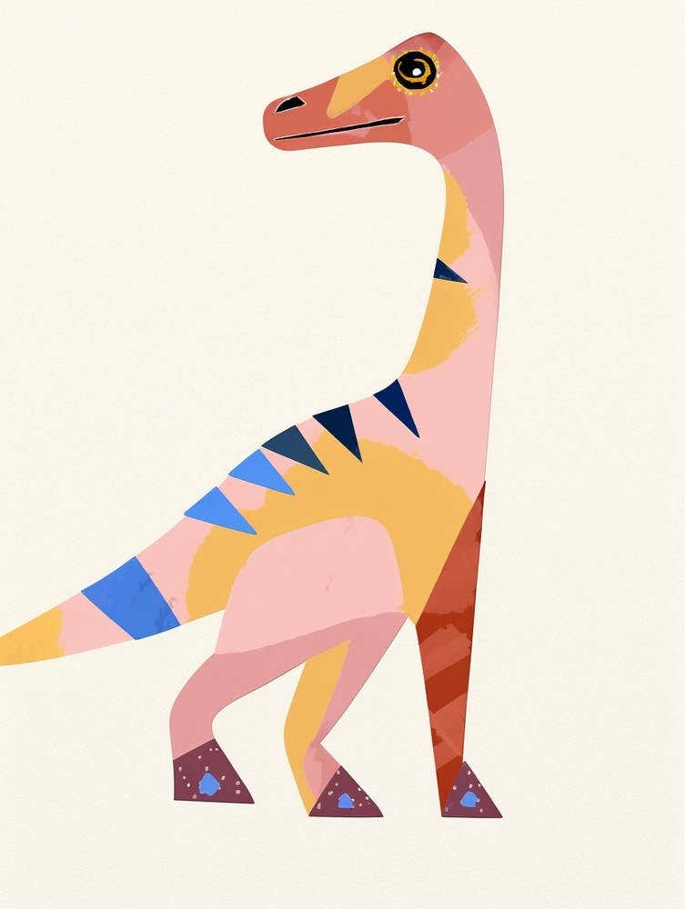 Nursery Dinosaur Art Deinonychus 2