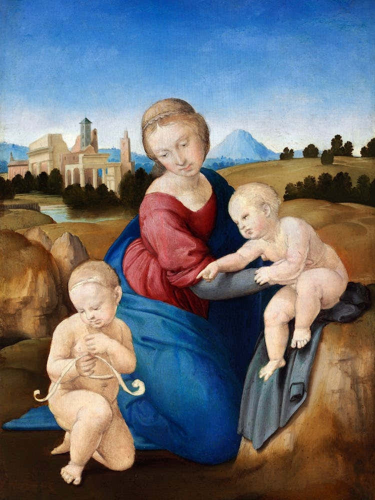 Madonna And Child With The Infant Saint John, Raphael