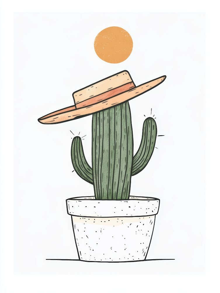 Cactus With Hat 1