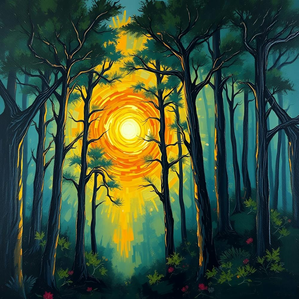 Sunset In The Woods 5