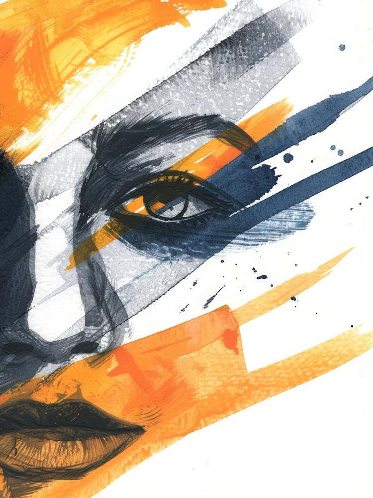 Abstract Of A Woman'S Face 9