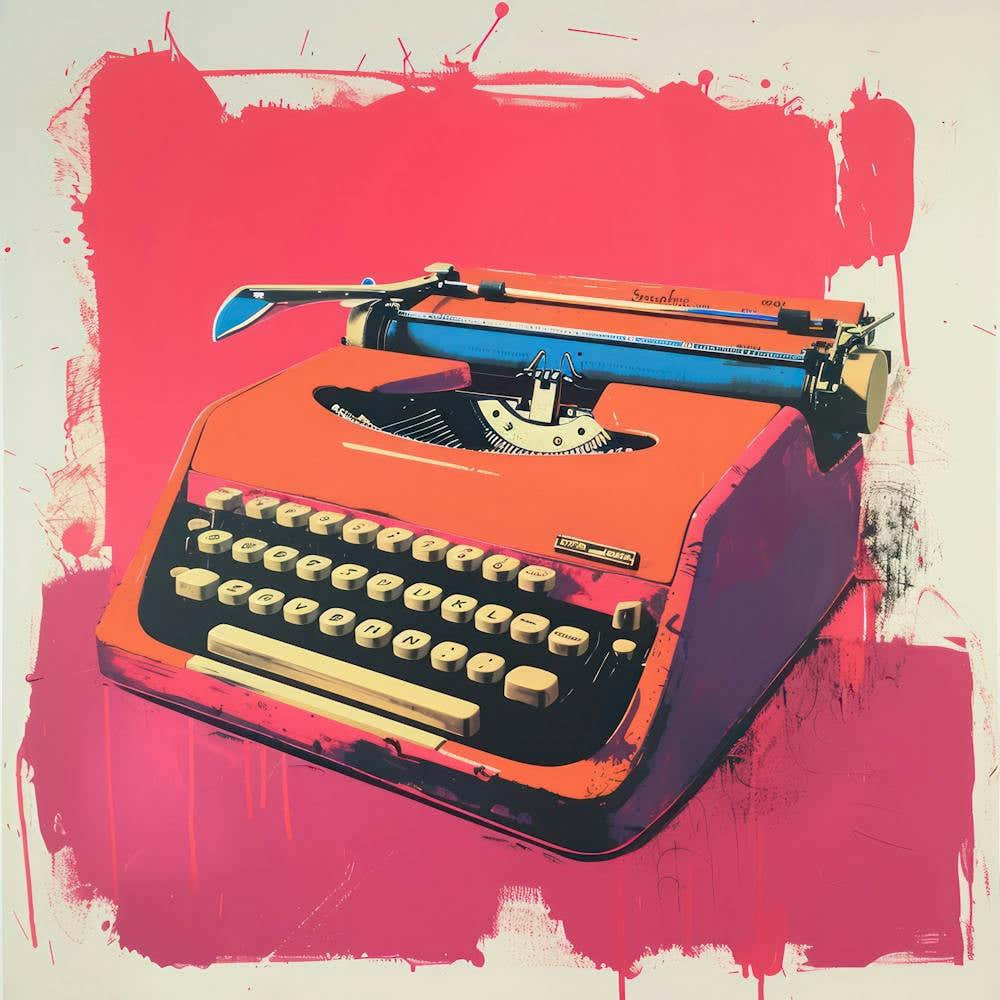 Typewriter Pop Art 2