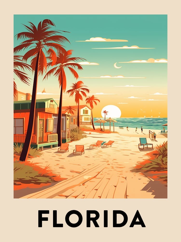 Vintage Travel Poster Florida 6