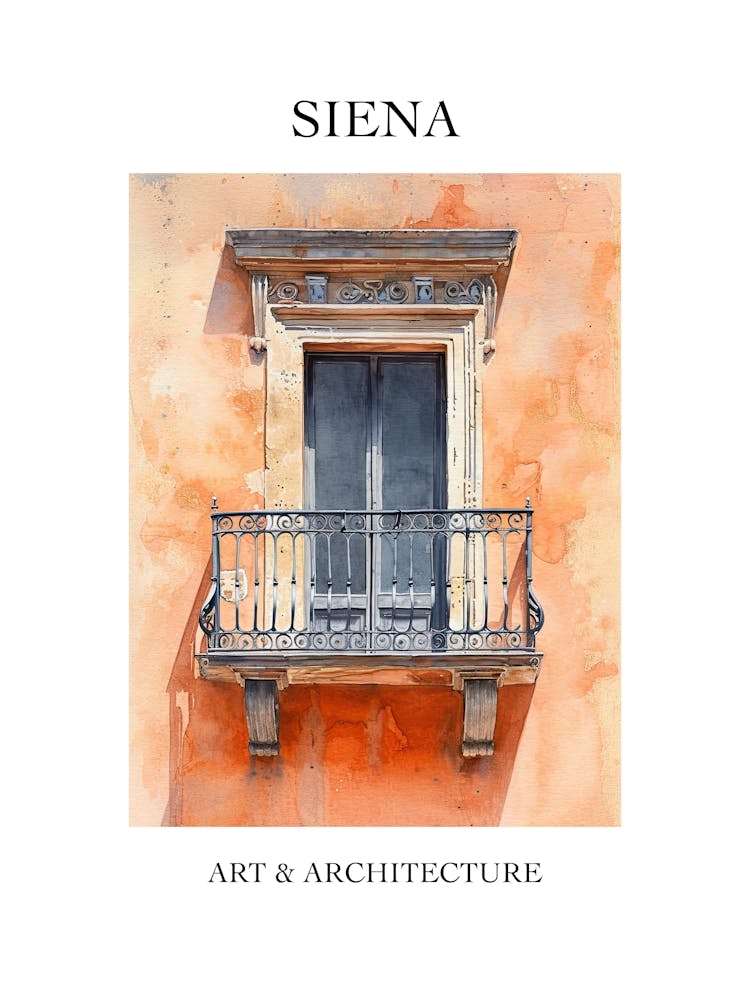 Siena Travel And Architecture Poster 2