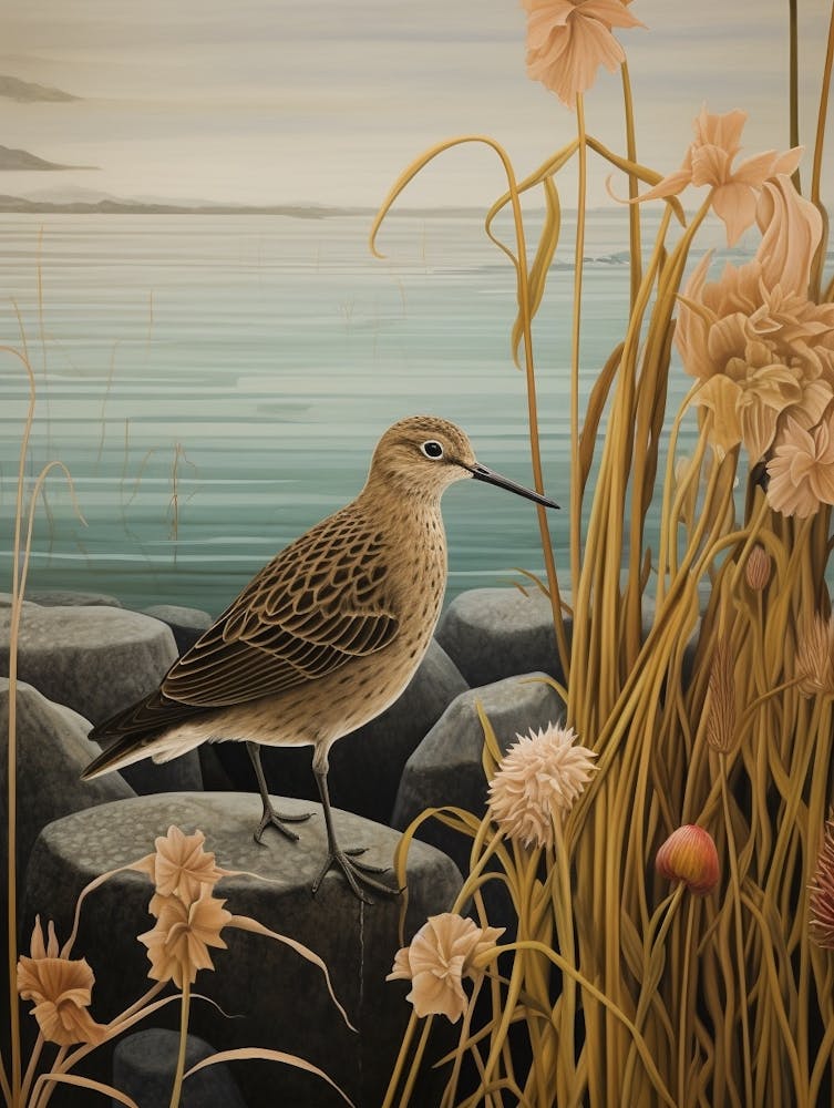 Dark And Moody Botanical Dunlin 4