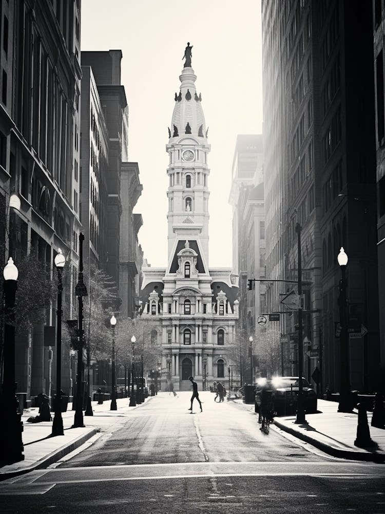 Philadelphia Black And White Analogue Photograph 3