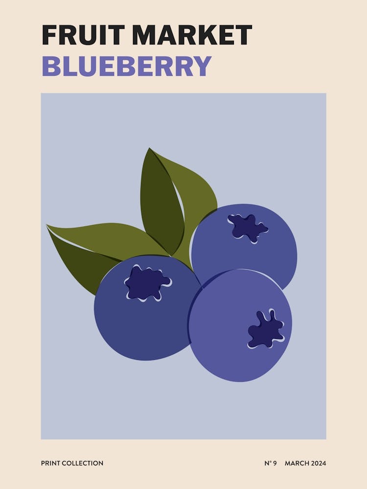 Fruit Market No. 9 Blueberry