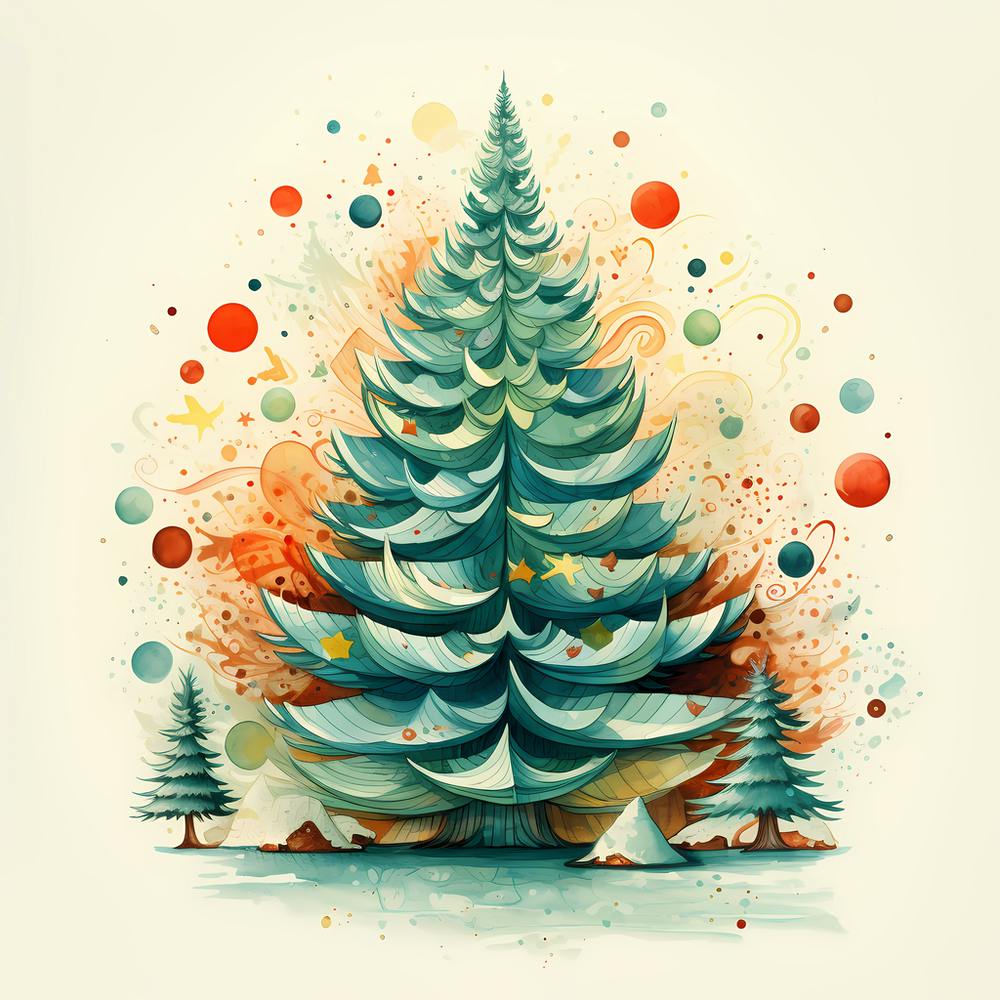 Nostalgic Noel: Aqua Evergreen Elegance