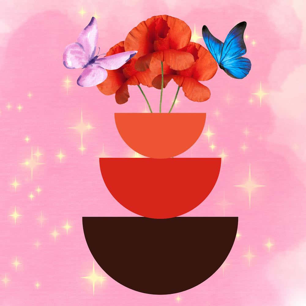 "Butterflies and Blossoms: A Bohemian Dreamscape"