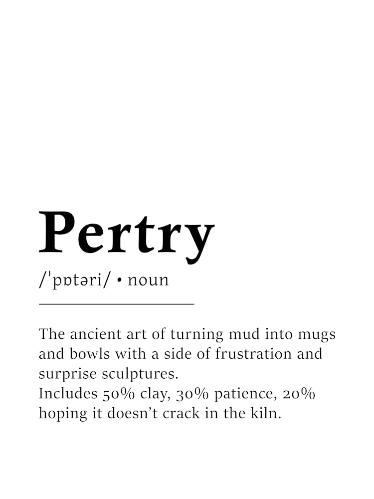 Pertry Definition Poster - Dictionary