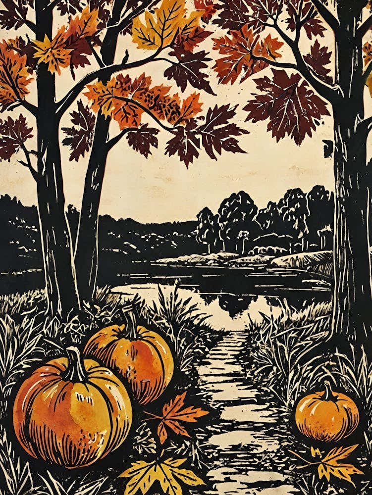 Pumpkins In The Woods 1