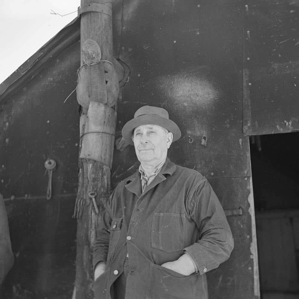 William Ballou Has Lived In A Log Cabin For Forty Years, Near Marseilles, Illinois By Russell Lee