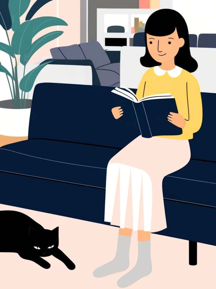 Woman Reading A Book 9