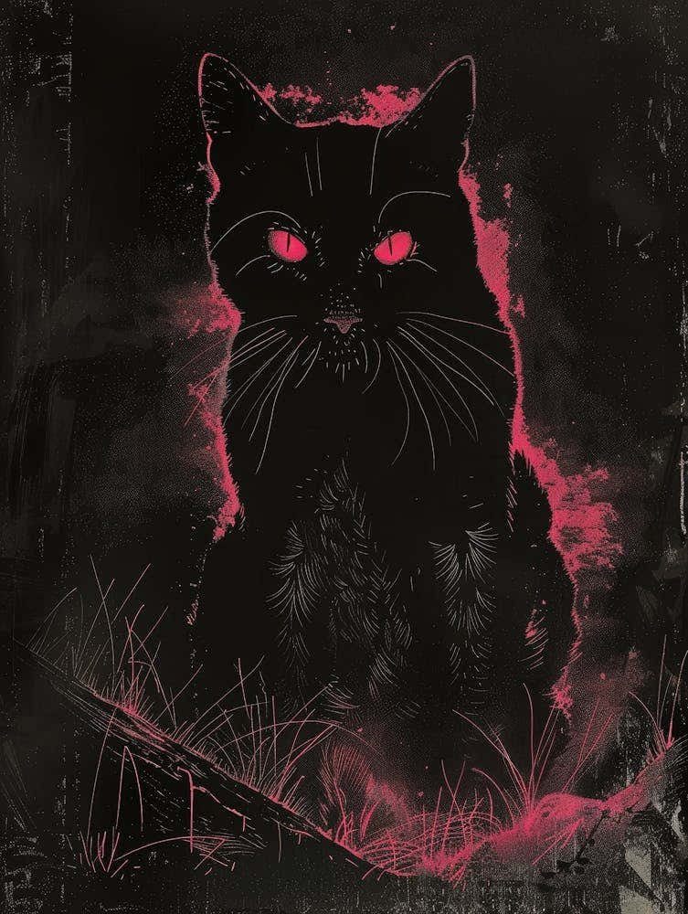 Cat With Red Eyes 7
