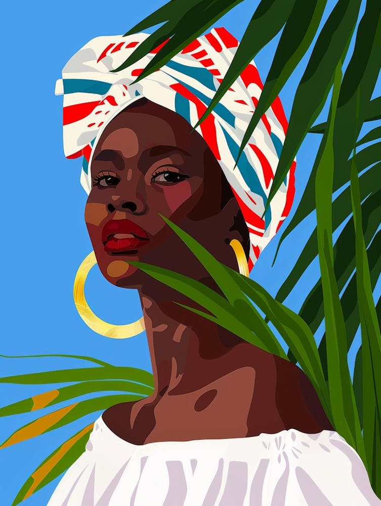 African Woman In A Turban 27