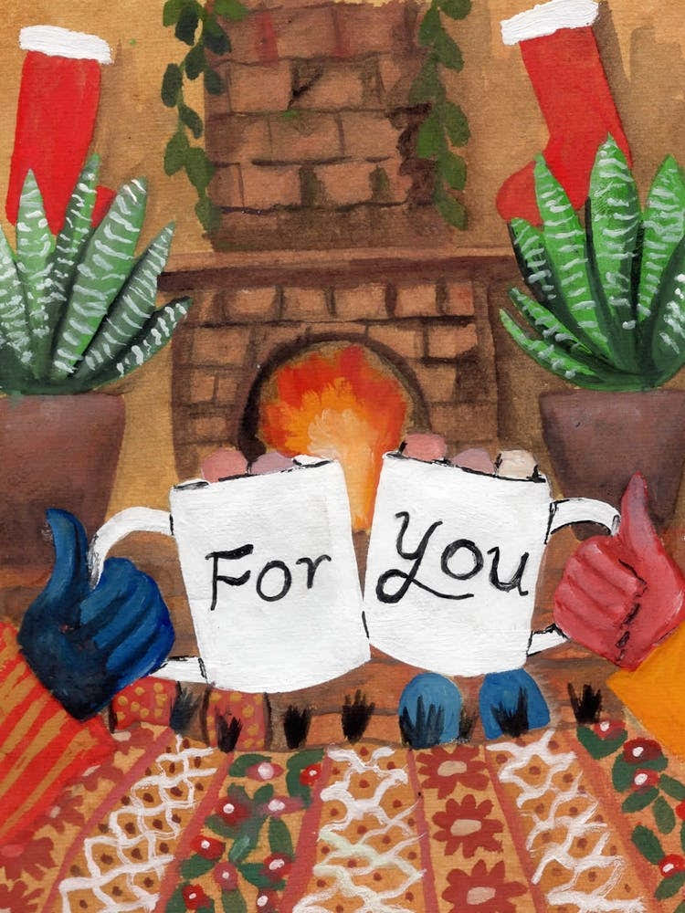 Warm Cup Cold Night Christmas