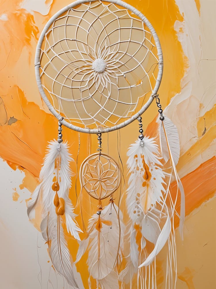 Orange Dream Catcher no1