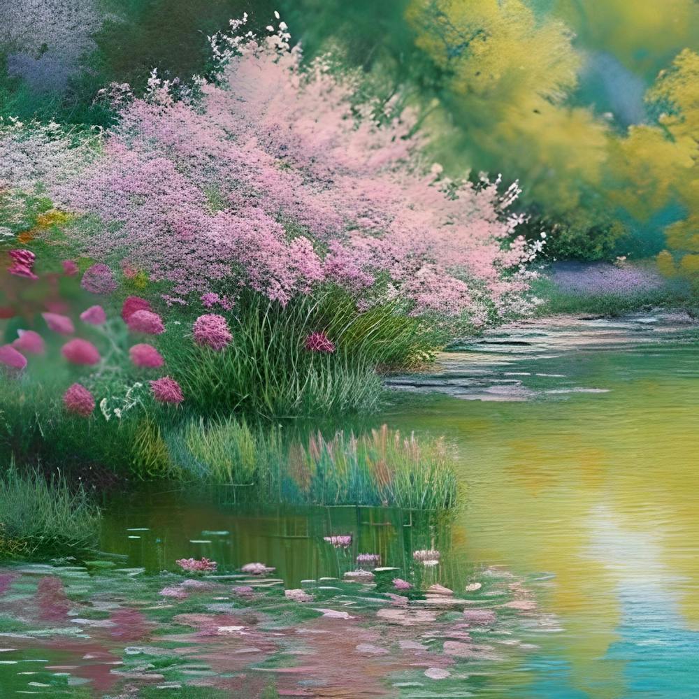 PINK TREE MONET STILE PRINT