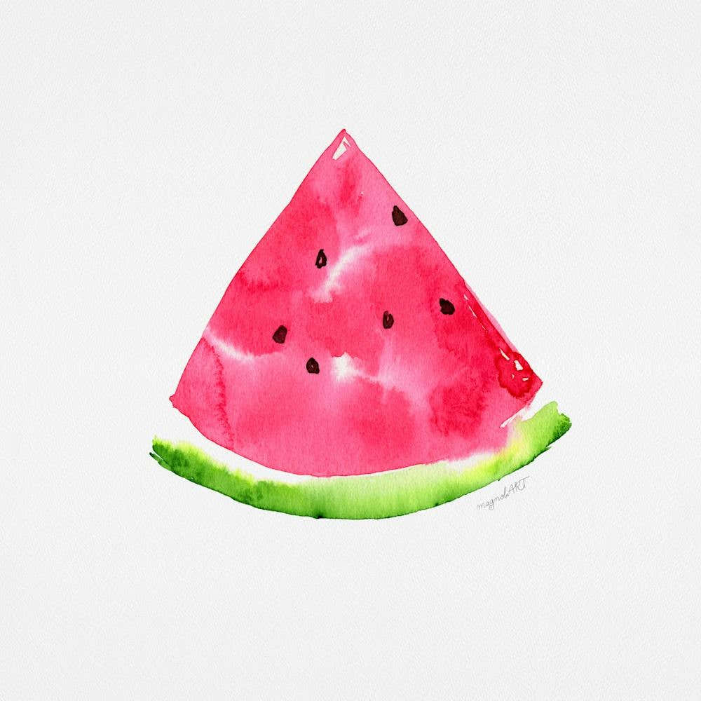 Watermelon Watercolor Artwork