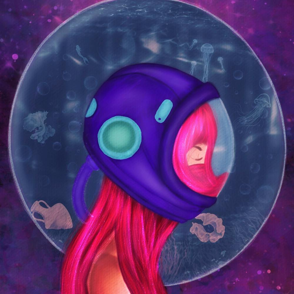 Astronaut in the ocean