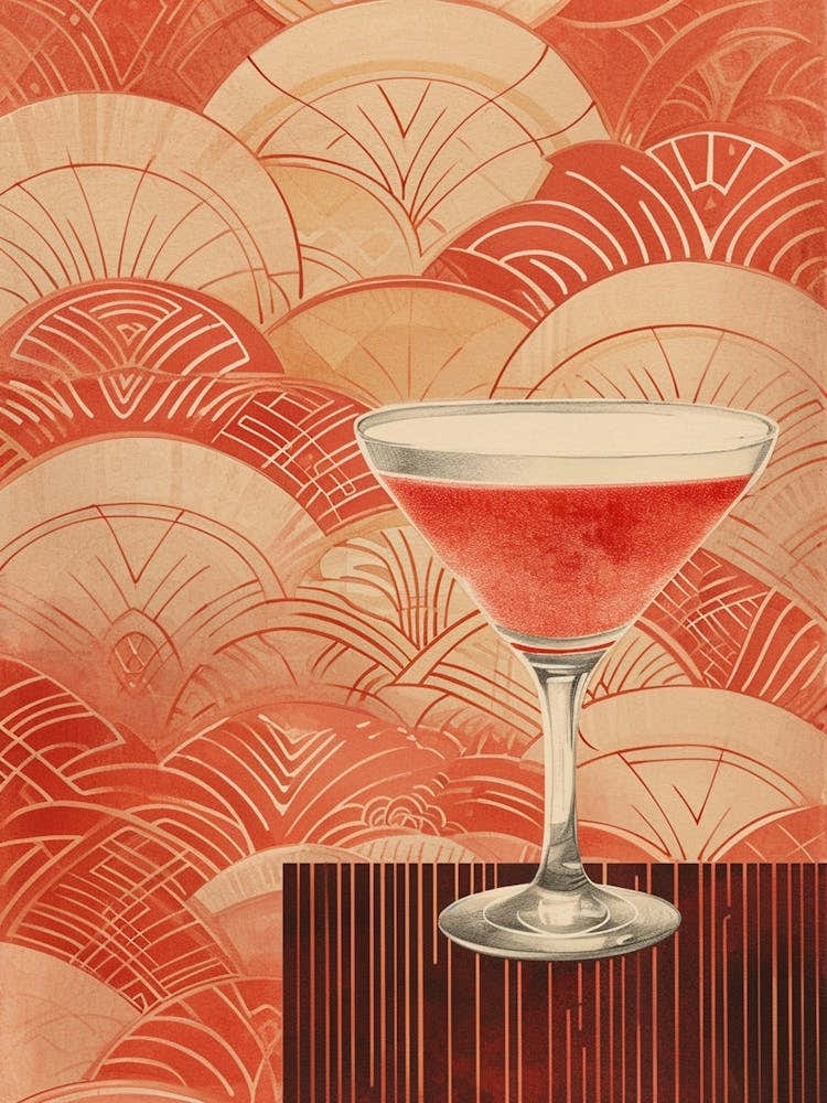 Art Deco Strawberry Daiquiri 2