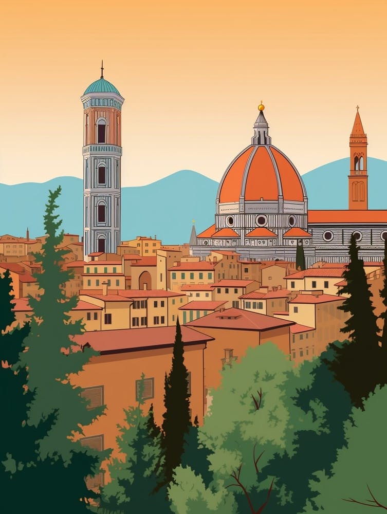 Italy 3 Travel Illustration